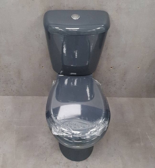 Унитаз Керамин Гранд Графит Горизонтальный Выпуск