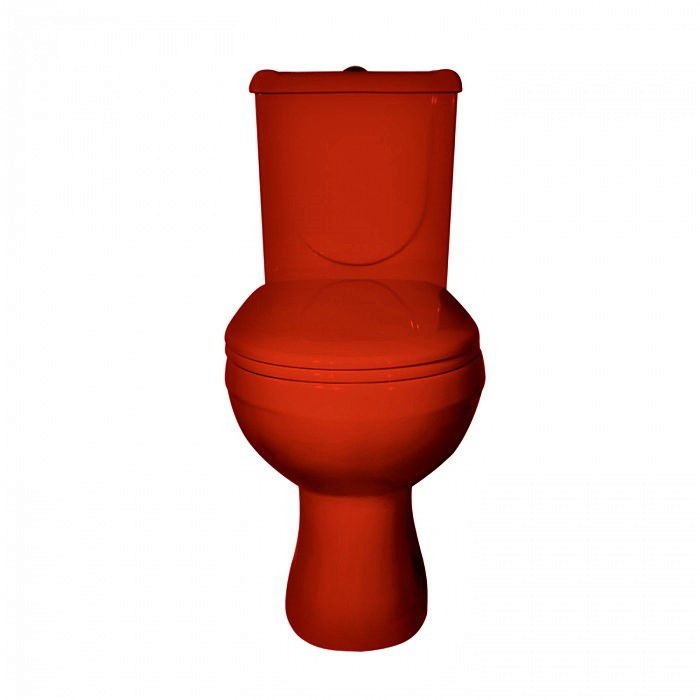 Унитаз напольный Оскольская Керамика Ирида Красный Выпуск Горизонтальный