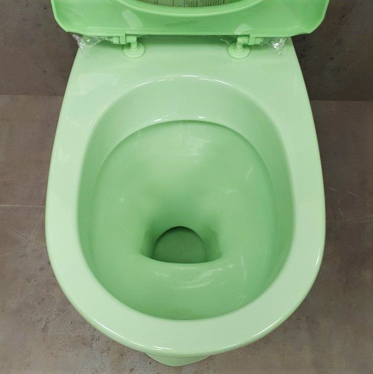 Унитаз Керамин Рива Салатовый Косой Выпуск