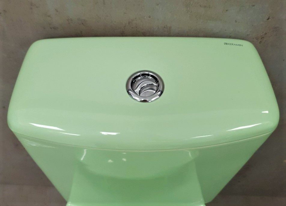 Унитаз Керамин Рива Салатовый Косой Выпуск