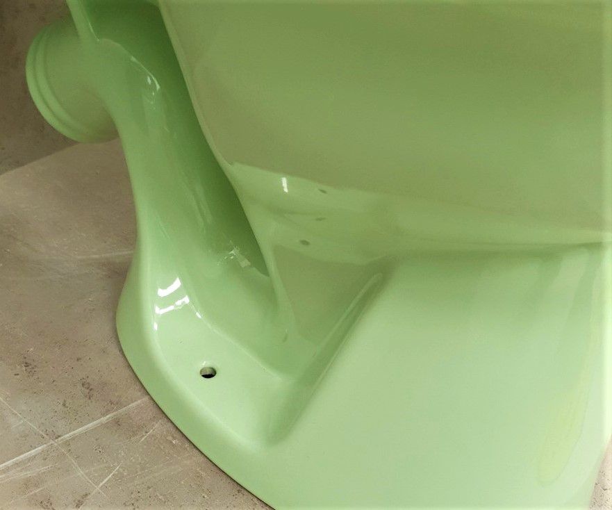 Унитаз Керамин Рива Салатовый Косой Выпуск