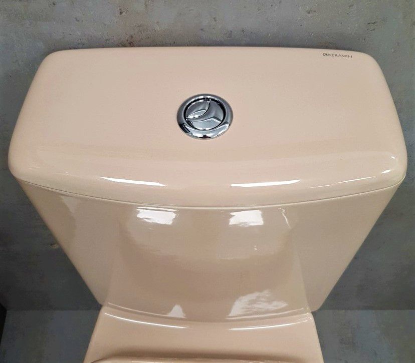 Унитаз Керамин Рива Бежевый Косой Выпуск