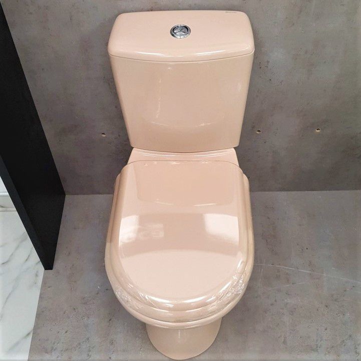 Унитаз Керамин Рива Бежевый Косой Выпуск