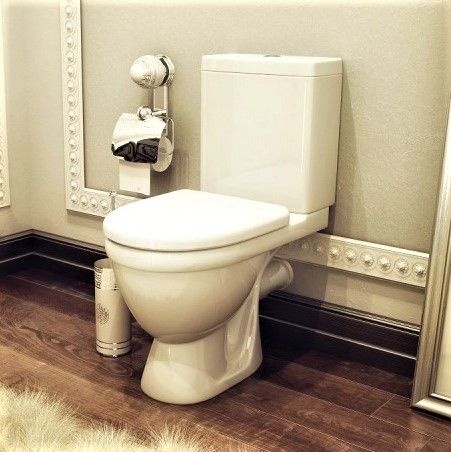 Унитаз Кировская Керамика Rosa Неро Люкс Выпуск Горизонтальный