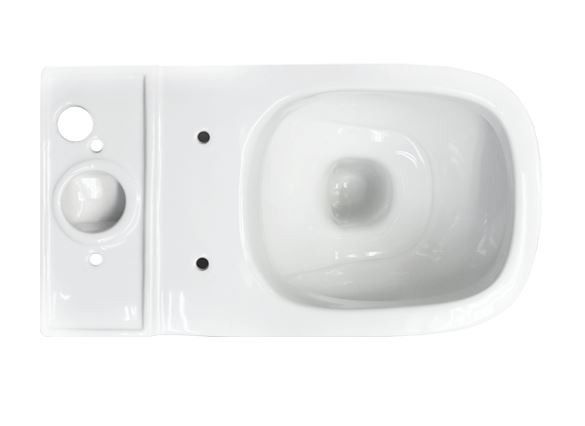 Унитаз Sanita Luxe Quadro SL DM Slim Горизонтальный Выпуск