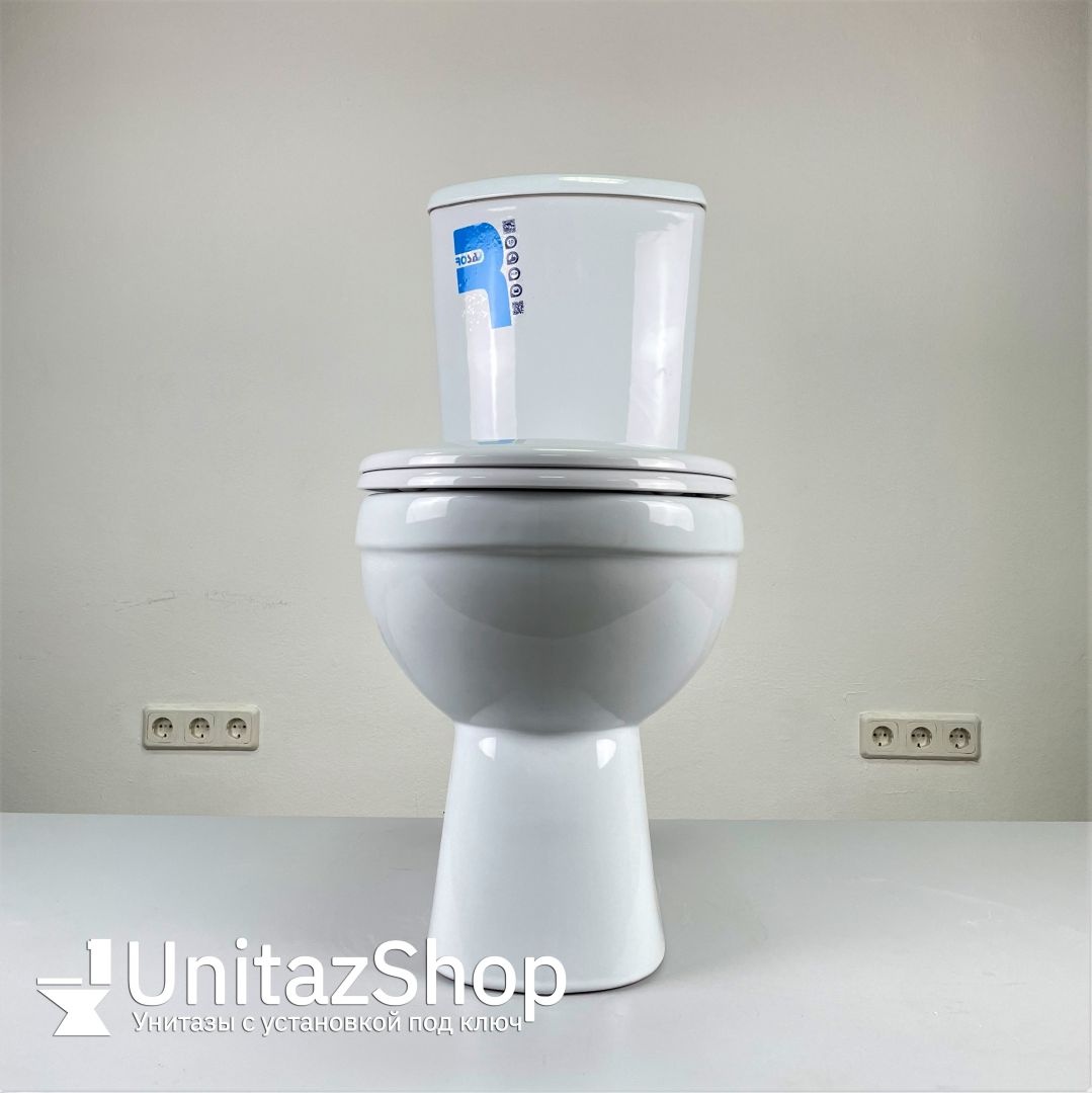 Унитаз Кировская Керамика Rosa Комфорт Белый Косой Выпуск