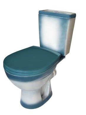 Унитаз Кировская Керамика Rosa Соло Зеленый Горизонтальный Выпуск