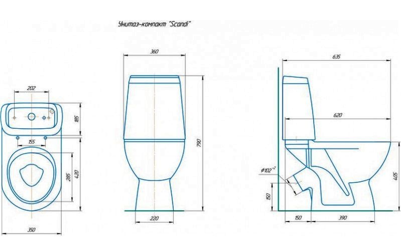 Унитаз Кировская Керамика Rosa Сканди Выпуск Косой