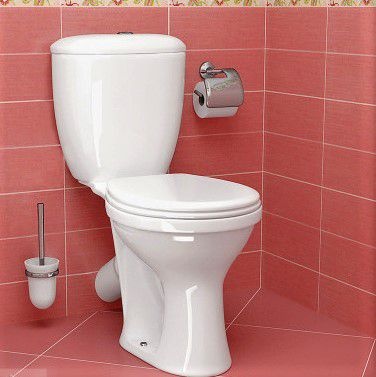 Унитаз-компакт  Santeri Виктория Белый Тарельчатый Косой Выпуск