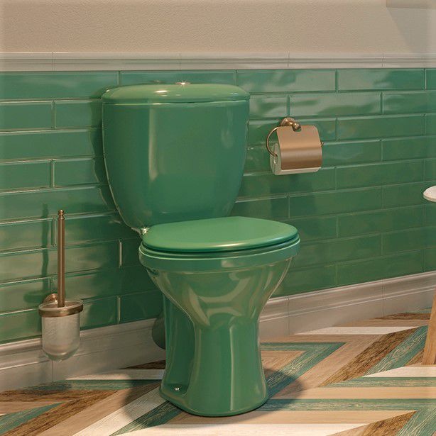 Унитаз-компакт  Santeri Виктория Белый Тарельчатый Косой Выпуск