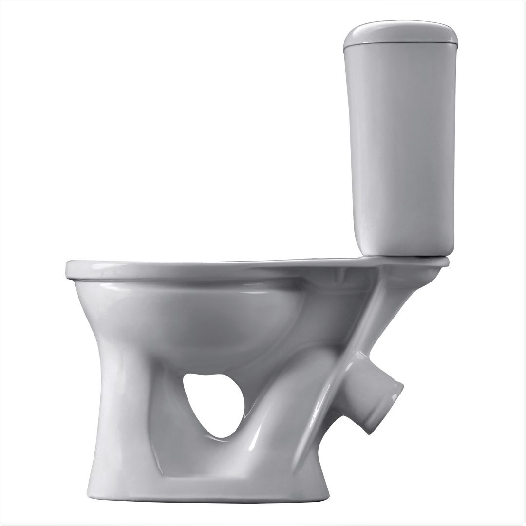 Унитаз-компакт  Santeri Виктория Белый Тарельчатый Косой Выпуск