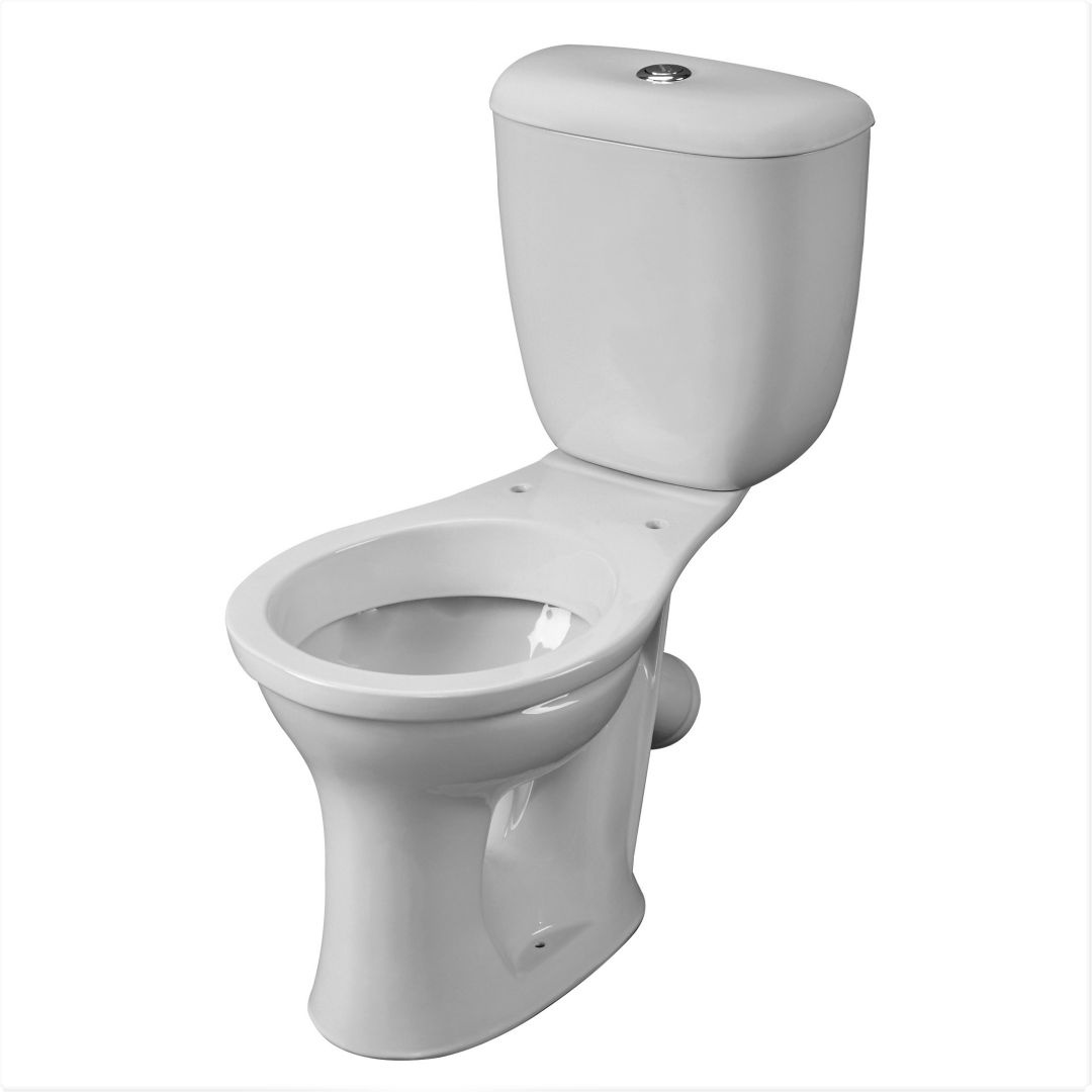 Унитаз-компакт  Santeri Виктория Белый Тарельчатый Косой Выпуск