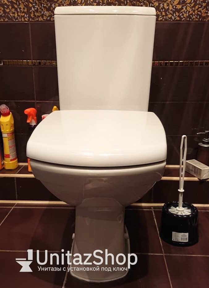 Унитаз Cersanit Carina Горизонтальный Выпуск Безободковый