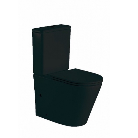 Унитаз Grossman GR-4449BMS Черный Матовый Горизонтальный Выпуск Безободковый