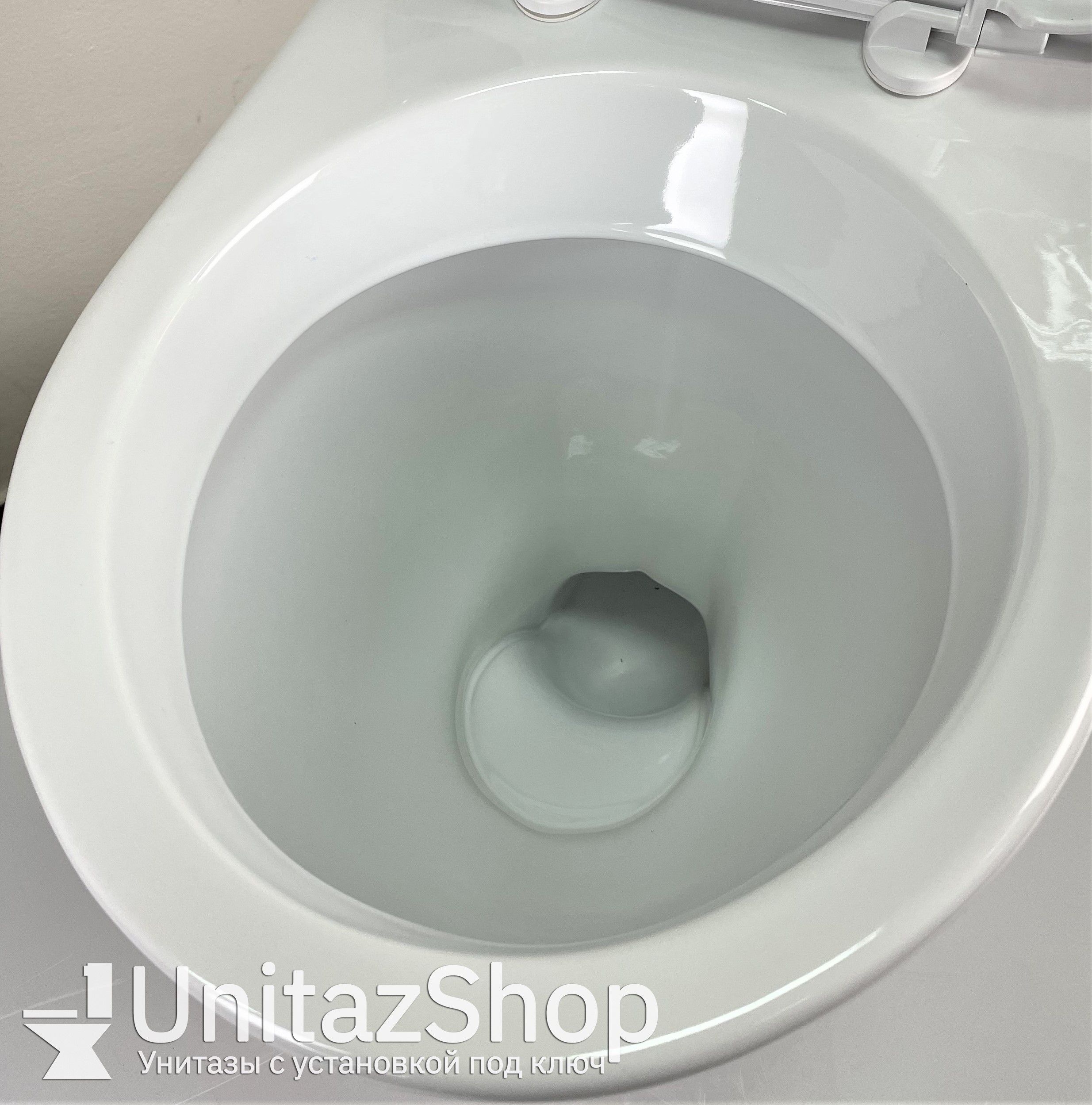 Унитаз Кировская Керамика Rosa Премьер Белый Горизонтальный Выпуск