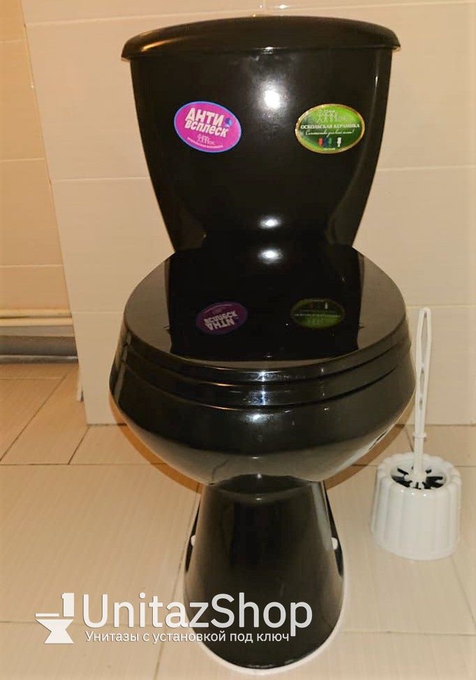 Унитаз Оскольская Керамика Эллиса Черный Косой Выпуск