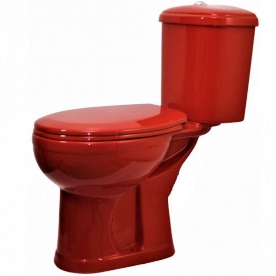 Унитаз Оскольская Керамика Дора Красный Горизонтальный Выпуск