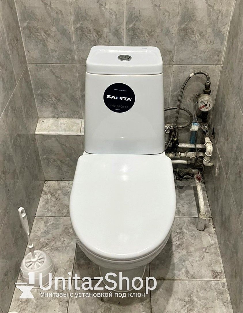 Унитаз Sanita Марс Косой Выпуск безободковый