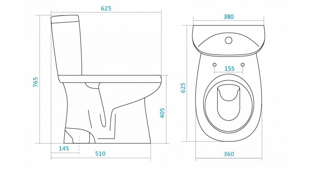 Унитаз Сантек Анимо Вертикальный Выпуск