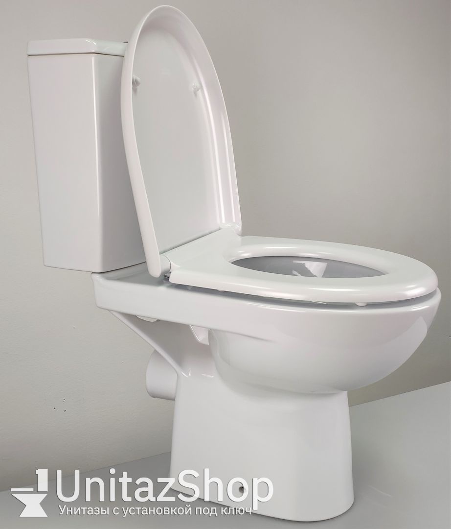 Унитаз Cersanit Nature New Clean Горизонтальный Выпуск Безободковый