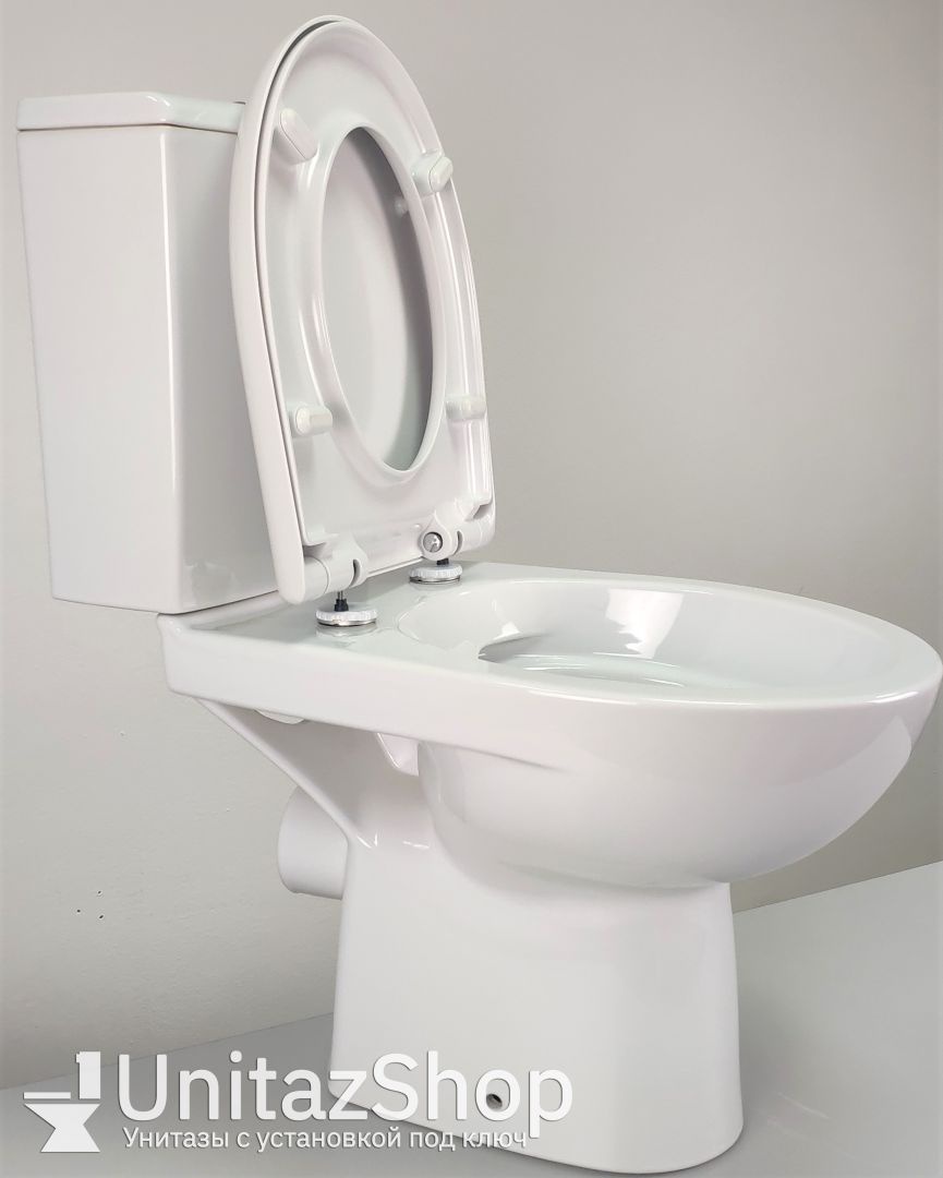 Унитаз Cersanit Nature New Clean Горизонтальный Выпуск Безободковый