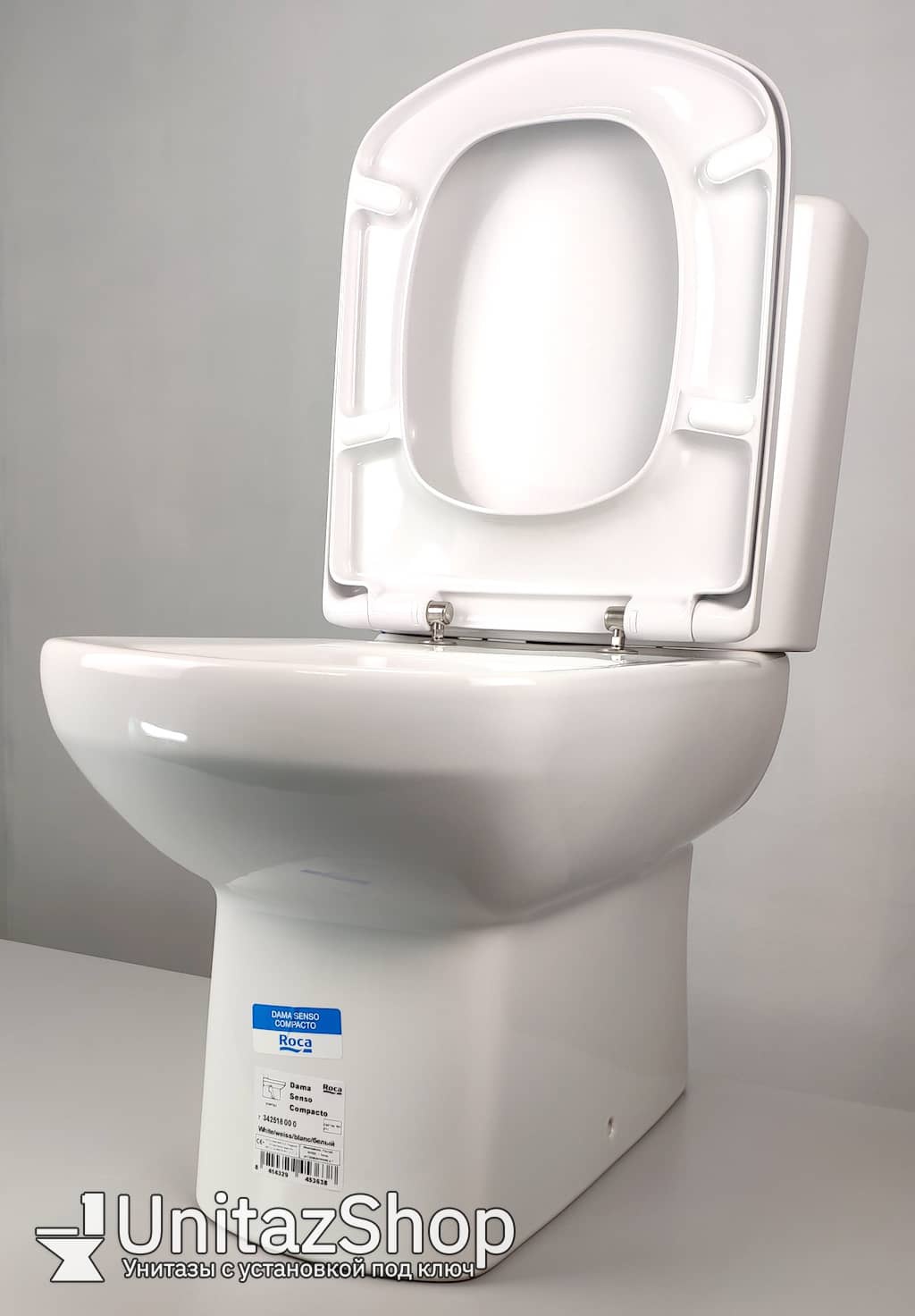 Унитаз Roca Dama Senso Compacto Горизонтальный Выпуск