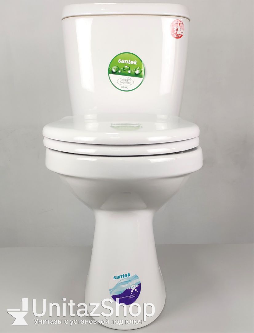 Унитаз Сантек Анимо Горизонтальный Выпуск