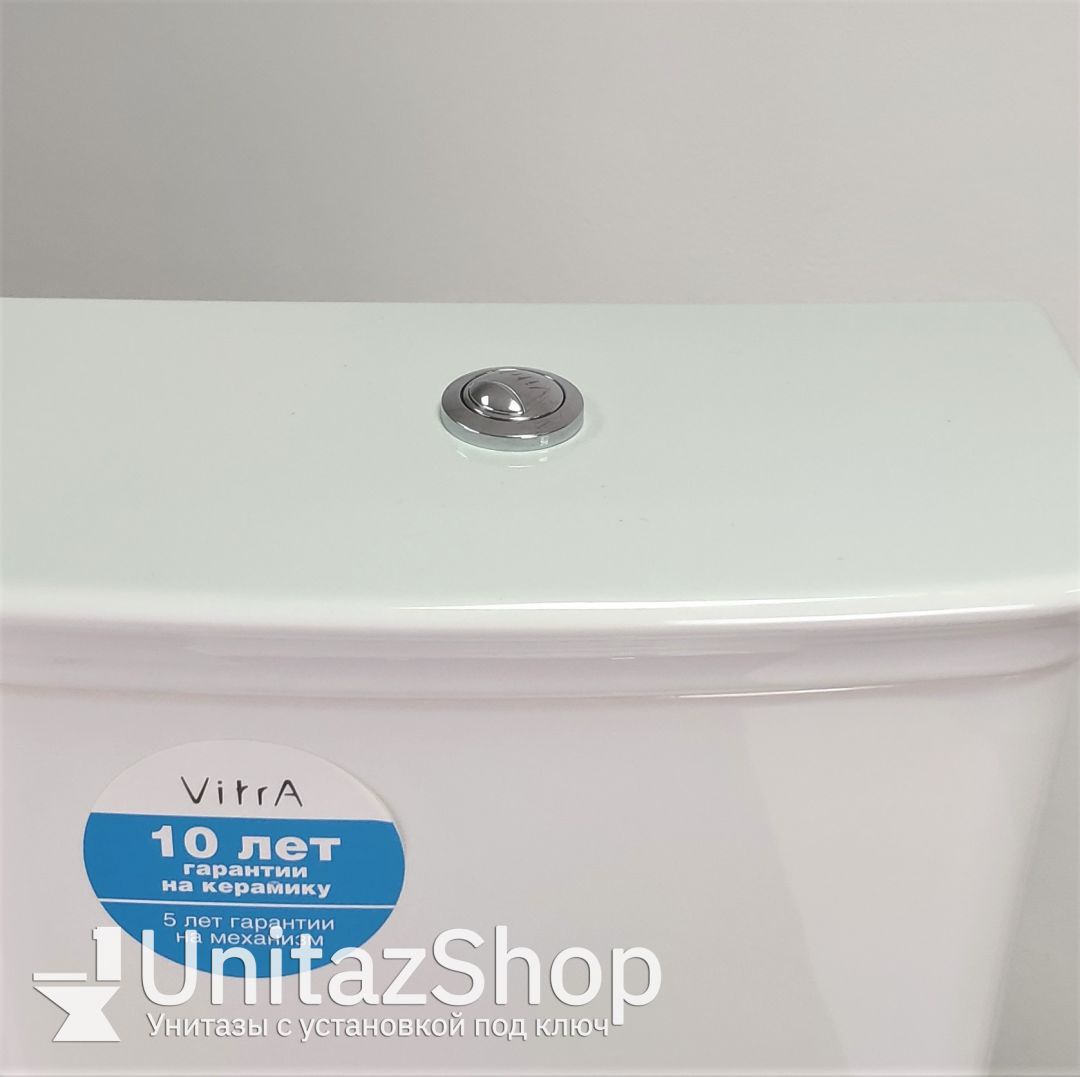 Унитаз Vitra Serenada Горизонтальный Выпуск деревянное сиденье