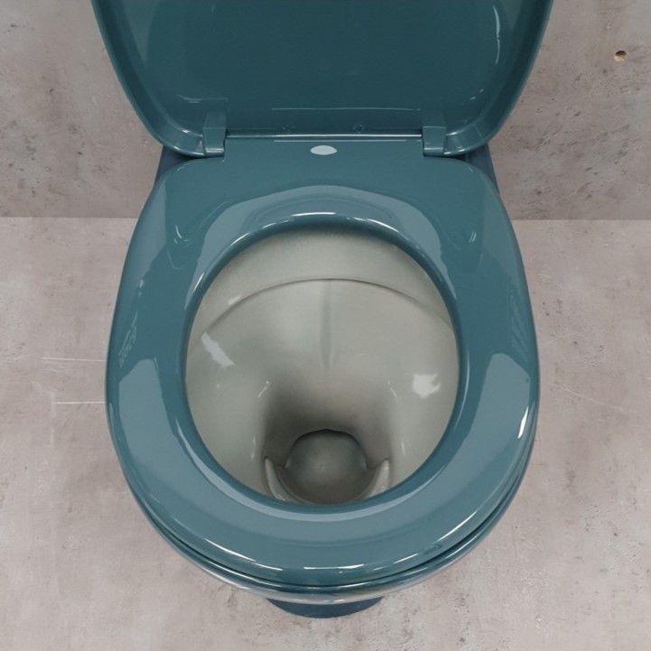 Унитаз Кировская Керамика Rosa Уют Зеленый Декор Выпуск Косой